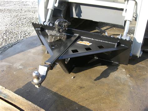 skid steer heavy duty trailer hitch|skid steer ball hitch attachment.